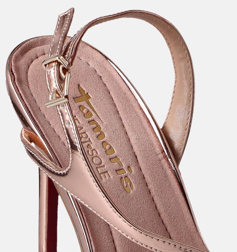 Tamaris Sandales avec talons hauts en Bronze pour femmes (354393)