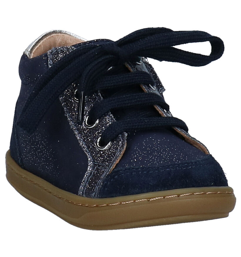 Shoo Pom Bouba Zip Box Blauwe Schoentjes in nubuck (295715)