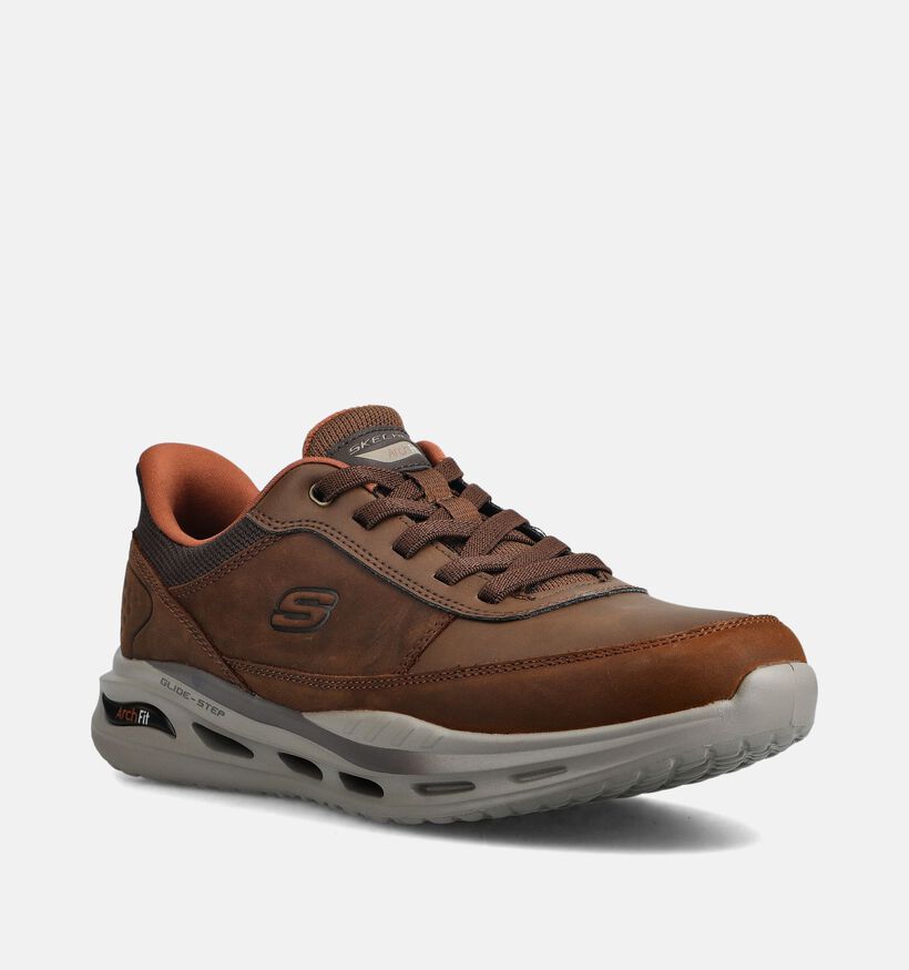 Skechers Arch Fit Orvan Moxley Bruine Sneakers voor heren (376895) - geschikt voor steunzolen