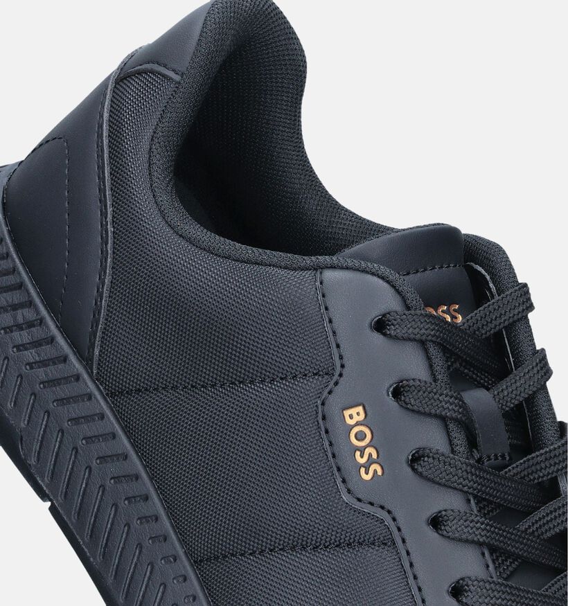 BOSS Titanium Runn Zwarte Veterschoenen voor heren (346789) - geschikt voor steunzolen
