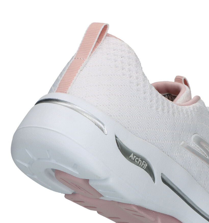 Skechers Go Walk Arch Fit Witte Sneakers voor dames (302118) - geschikt voor steunzolen