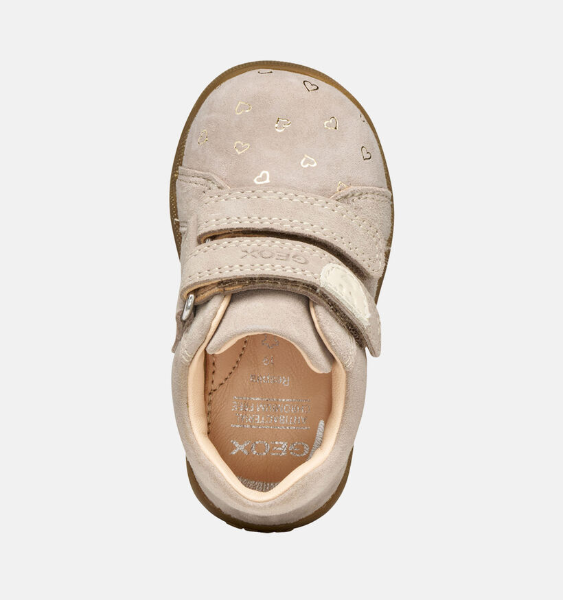 Geox Beige Velcroschoenen voor meisjes (361904) - geschikt voor steunzolen