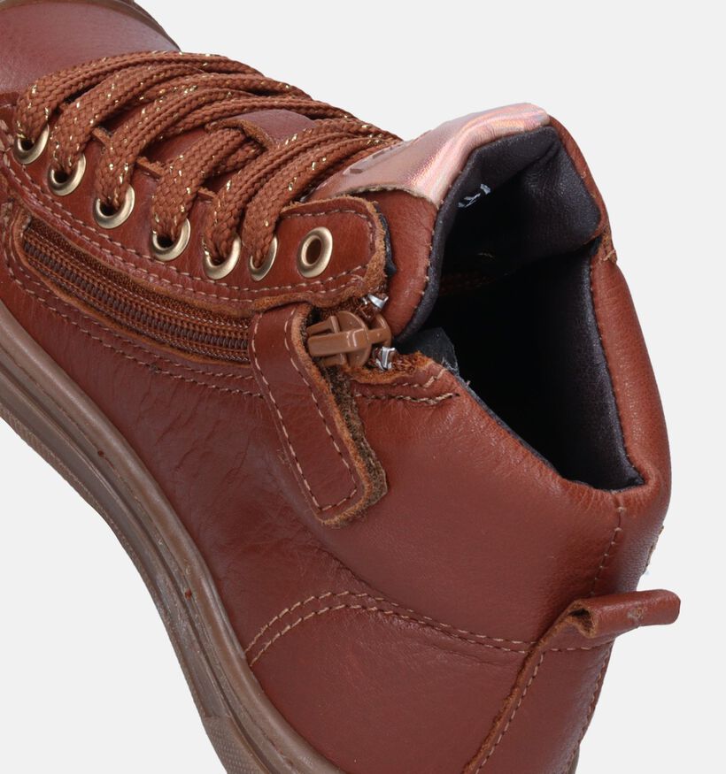 Little David Paloma Cognac Babyschoenen voor meisjes (348059) - geschikt voor steunzolen