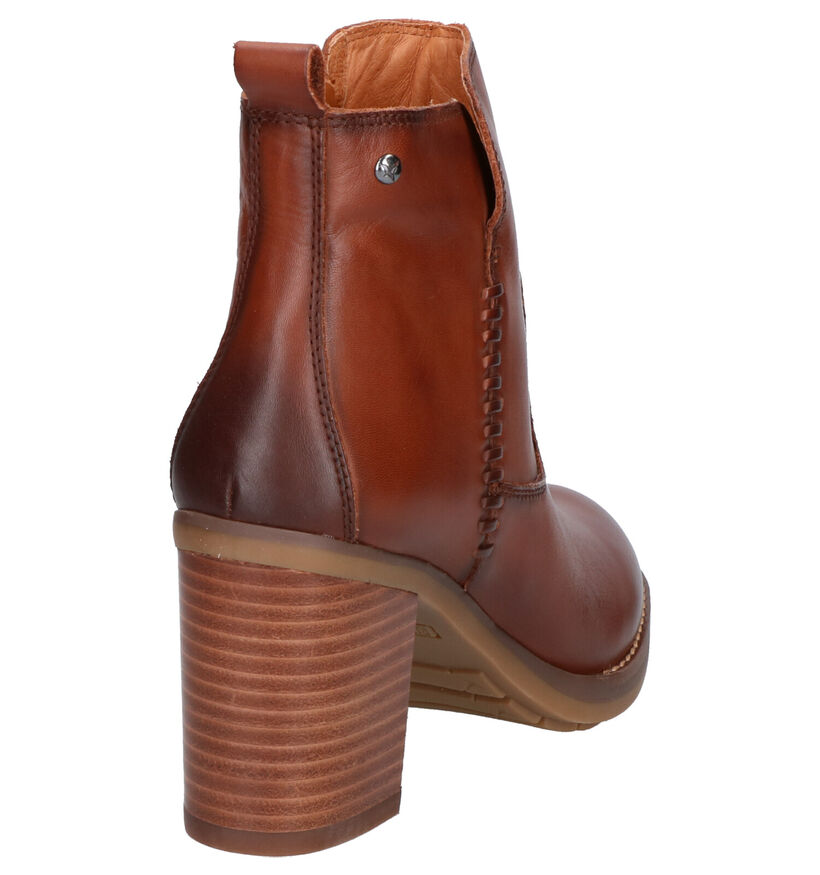 Pikolinos Bottines à talons en Cognac en cuir (283619)