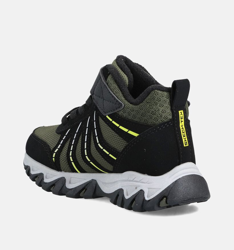 Skechers Rugged Ranger Zwarte/Groene Wandelschoenen voor jongens, meisjes (366296) - geschikt voor steunzolen