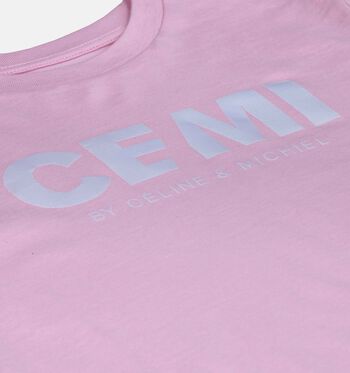 CEMI T-shirts Geel/Roze