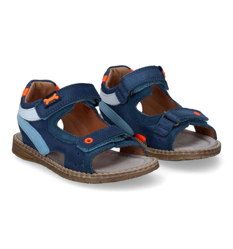 STONES and BONES Drops Blauwe Sandalen voor jongens (303447)