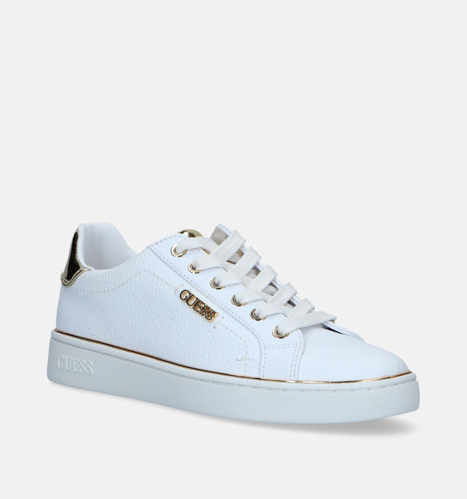 Guess Beckie Witte Sneakers Dames Sneakers Online op TORFS.BE