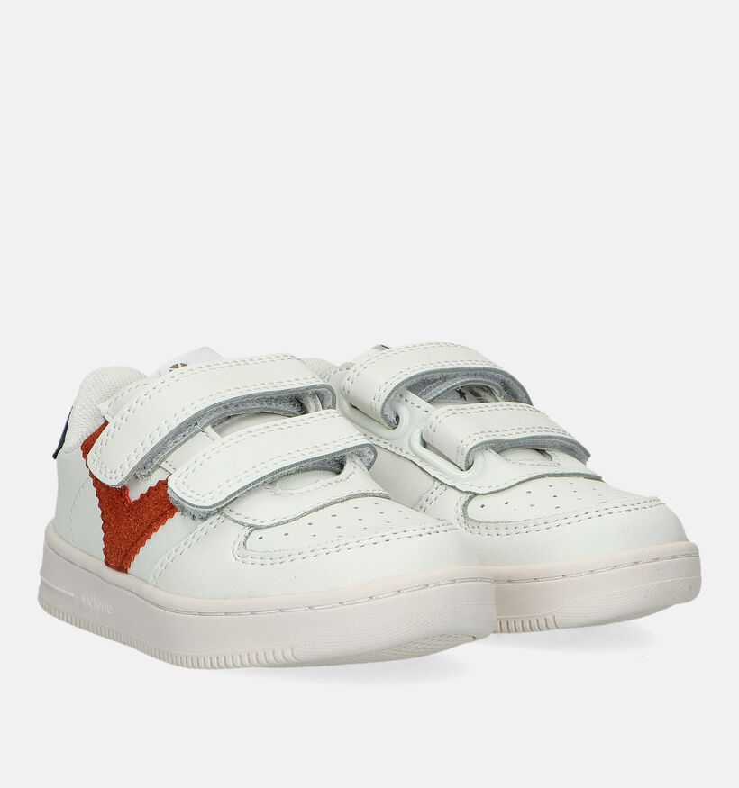 Victoria Witte Velcroschoenen voor jongens (347121)