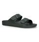 Jack & Jones Croxton Moulded Kaki Badslippers in kunststof (321030)