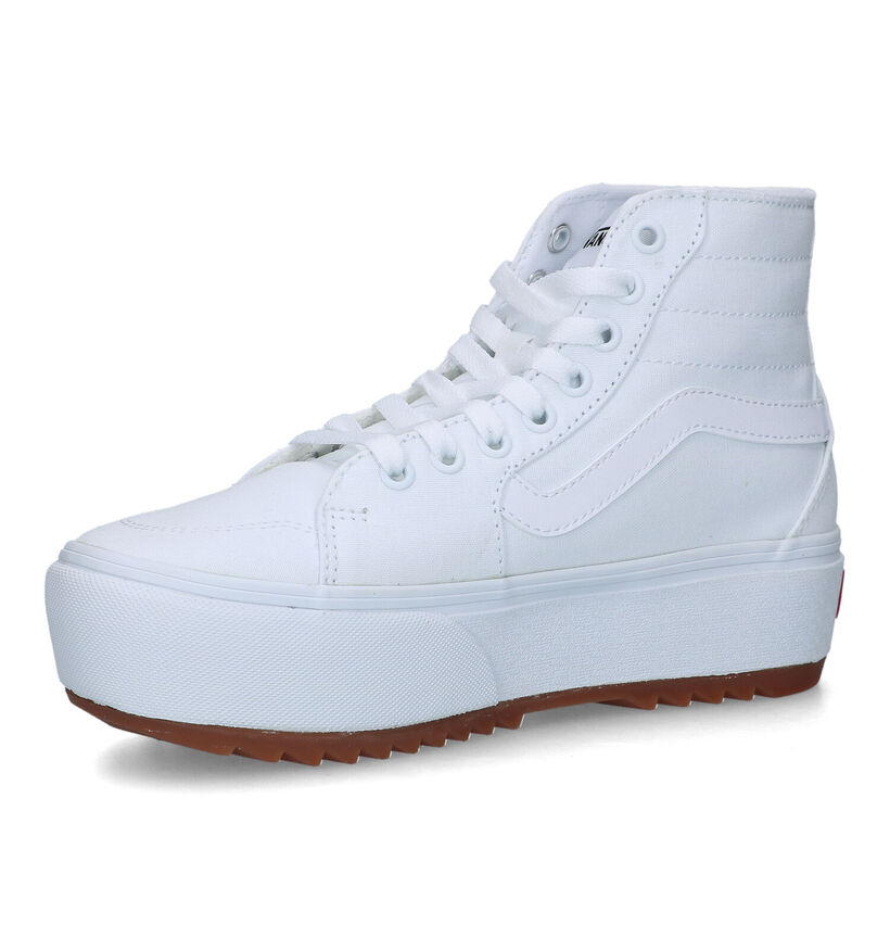 Vans Filmore HI Tapered Platform Baskets en Blanc pour femmes (321156)