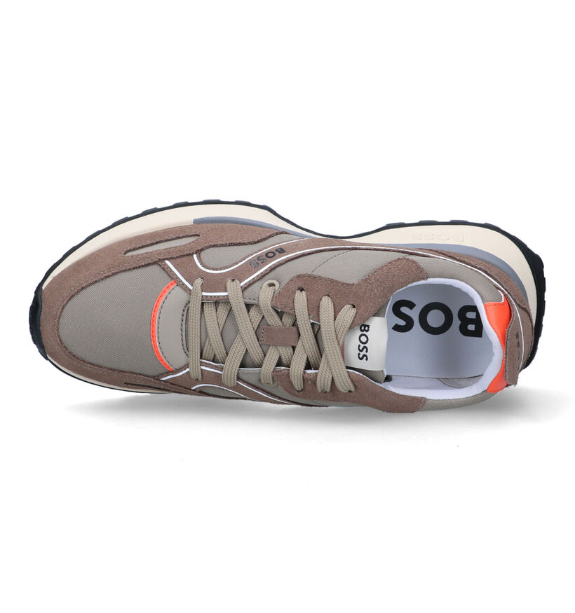 Boss Jonah Runn Beige Sneakers voor heren (320711) - geschikt voor steunzolen