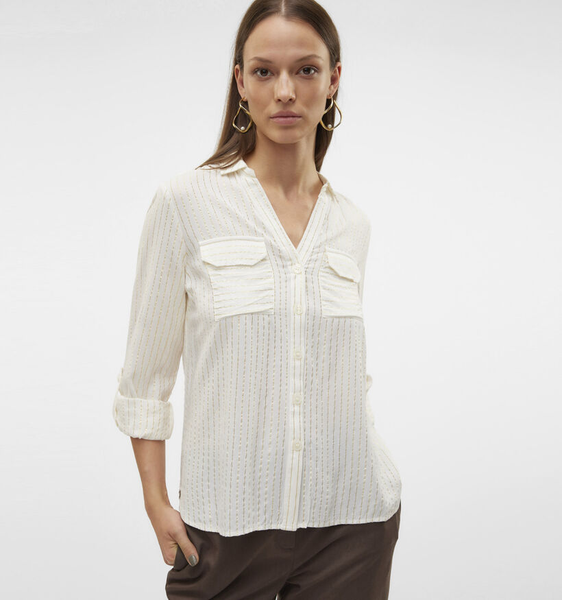 Vero Moda Bumpy Witte Blouse voor dames (365657)