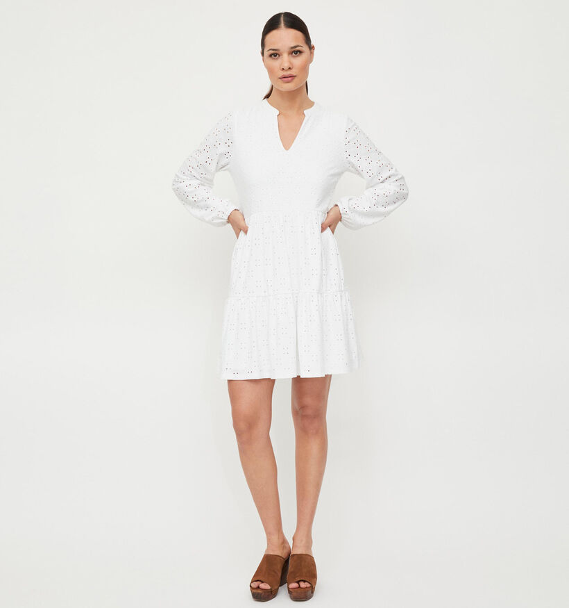 Vila Kawa Witte Geborduurde Jurk voor dames (322821)