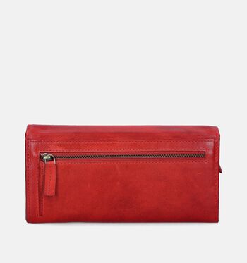 Label M Portemonnees Cognac/Rood