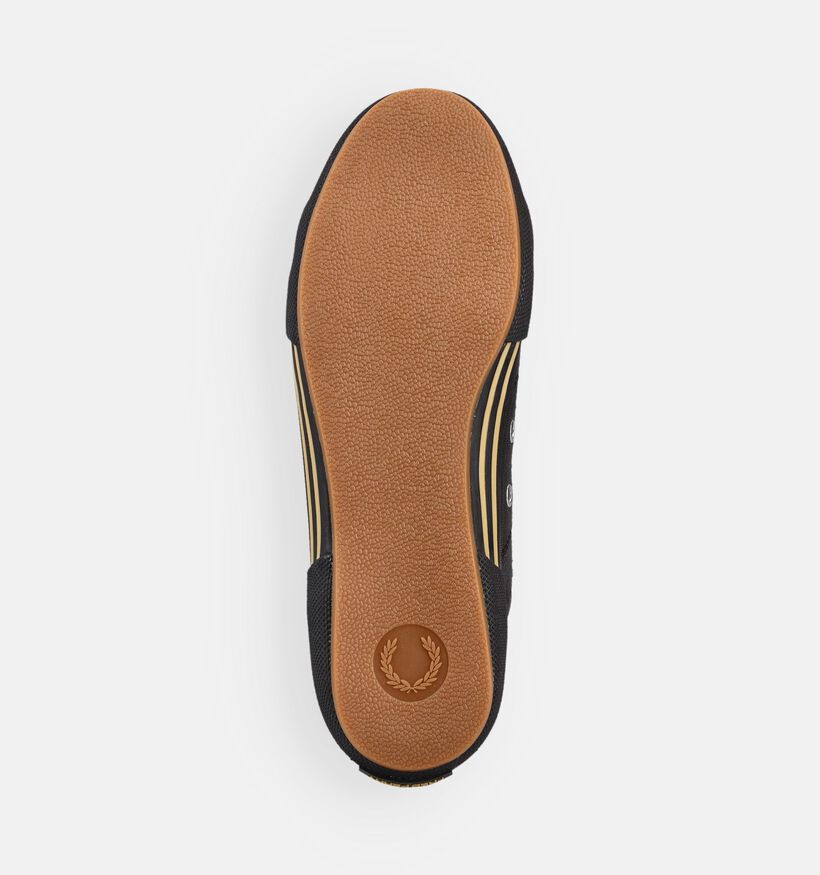 Fred Perry Vintage Tennis Canvas Zwarte Veterschoenen voor heren (368925)