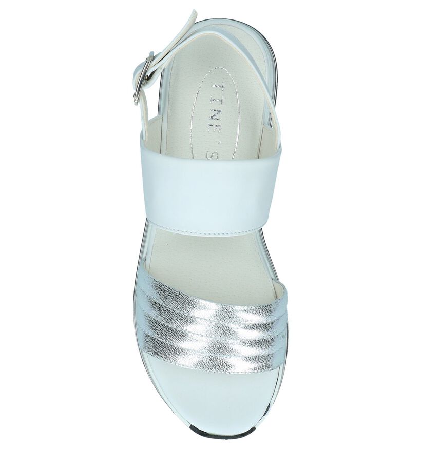 Witte Sandalen Tine's in leer (251747)