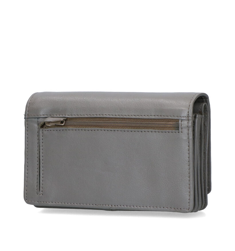 Euro-Leather Porte-monnaie en Gris pour femmes (325111)