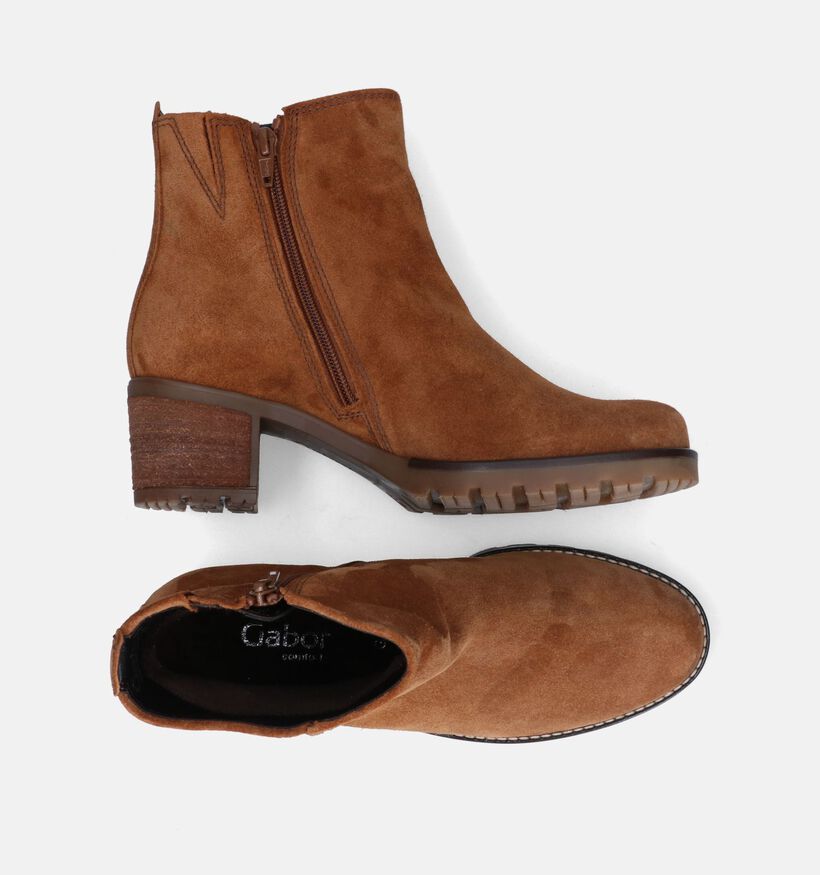 Comfort Bottines à talons en Cognac pour femmes (312478)