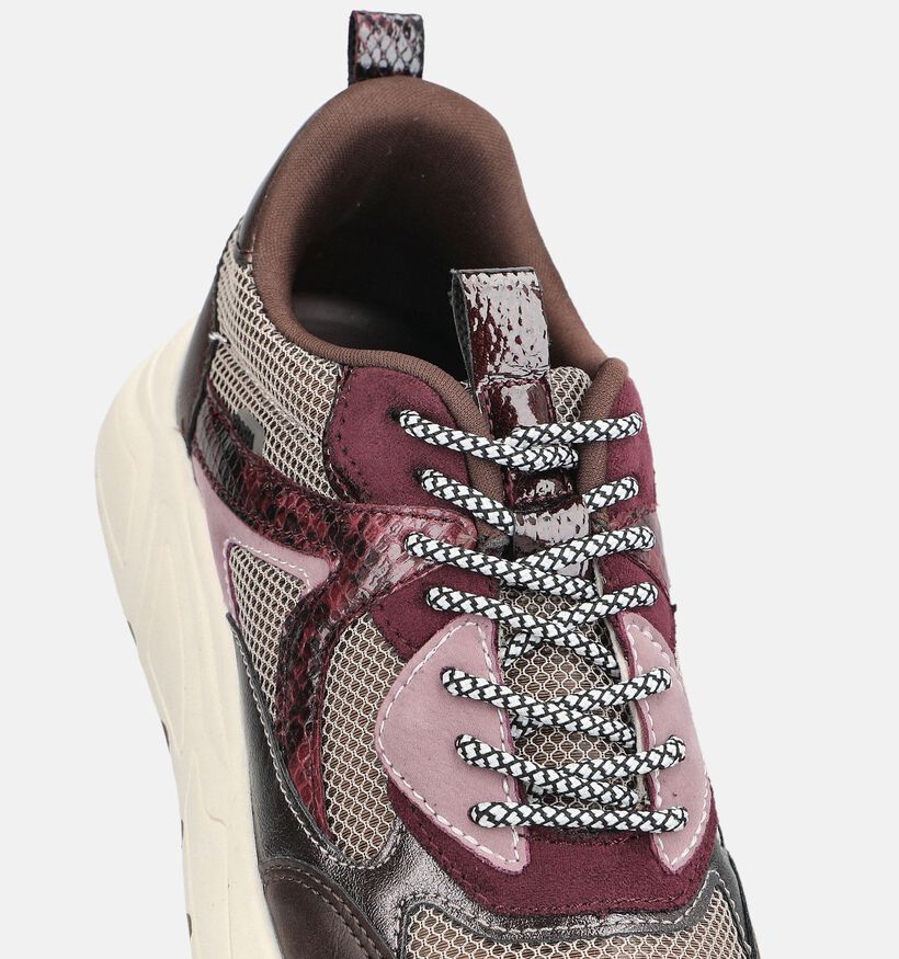 Posh by Poelman Bordeaux Sneakers voor dames (378665) - geschikt voor steunzolen