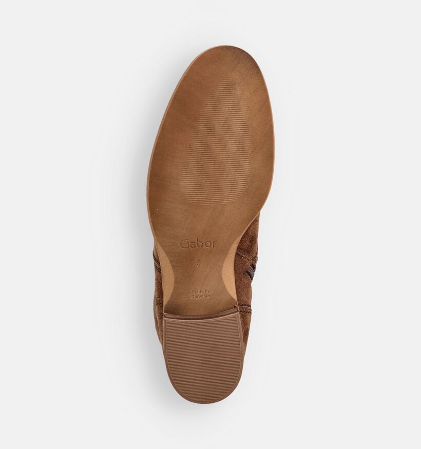 Gabor Dreamvelour Bruine Veterboots voor dames (363131) - geschikt voor steunzolen