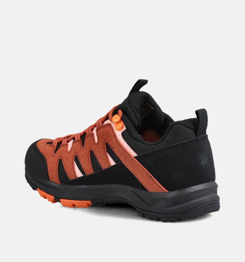 Icepeak Aura Lc Ms Chaussures de randonn&eacute;e en Noir/Orange pour femmes (378576) - pour semelles orthop&eacute;diques