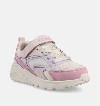 Skechers Uno Low Baskets Blanc/Rose