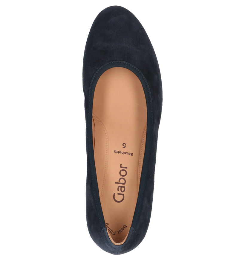 Gabor Best Fitting Blauwe Pumps in daim (260056)