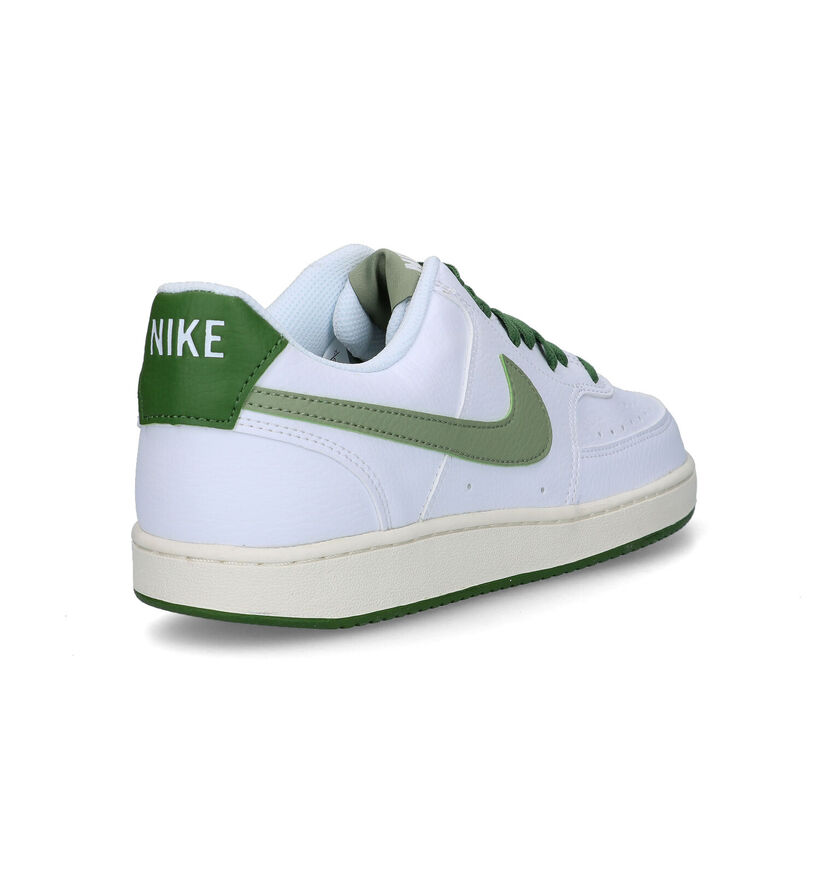 Nike Court Vision Ecru Sneakers in kunstleer (325177)