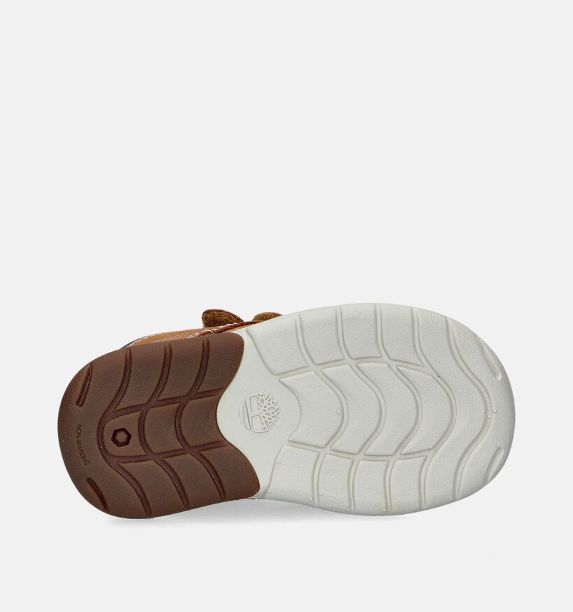 Timberland Toddle Tracks Mid Hook Loop Bottines en Naturel pour filles, garçons (346745) - pour semelles orthopédiques