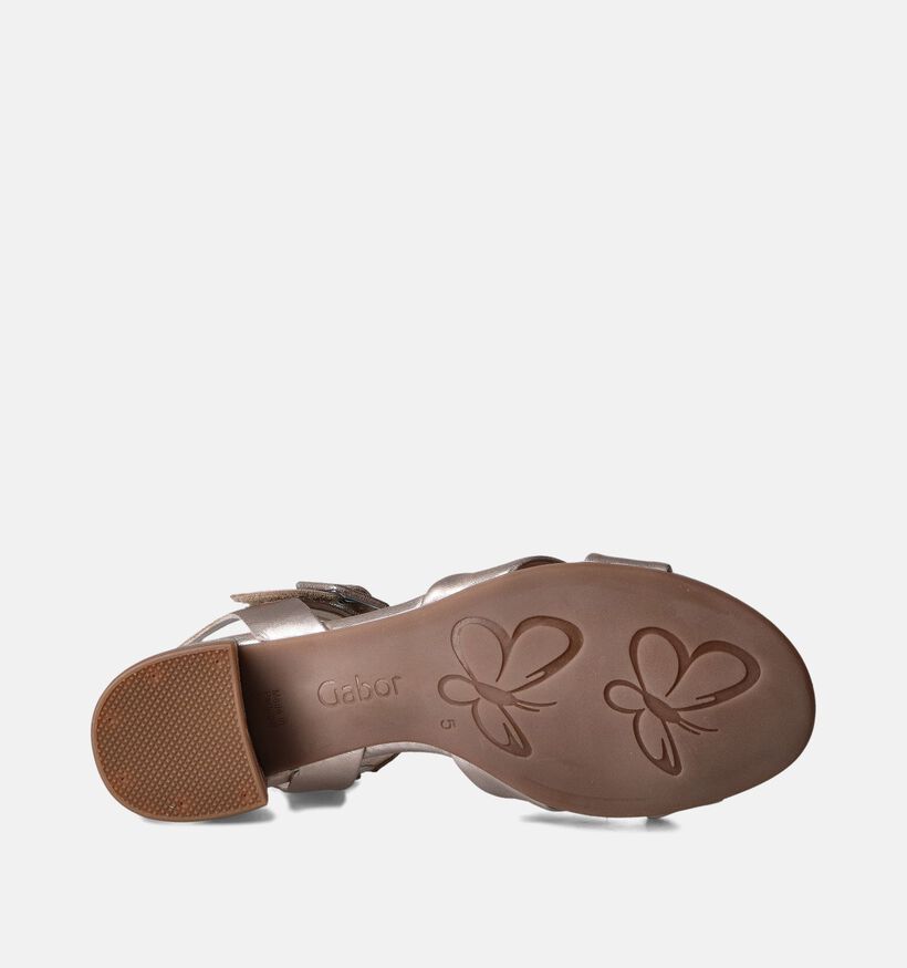 Gabor Gouden Sandalen met Blokhak voor dames (355026)