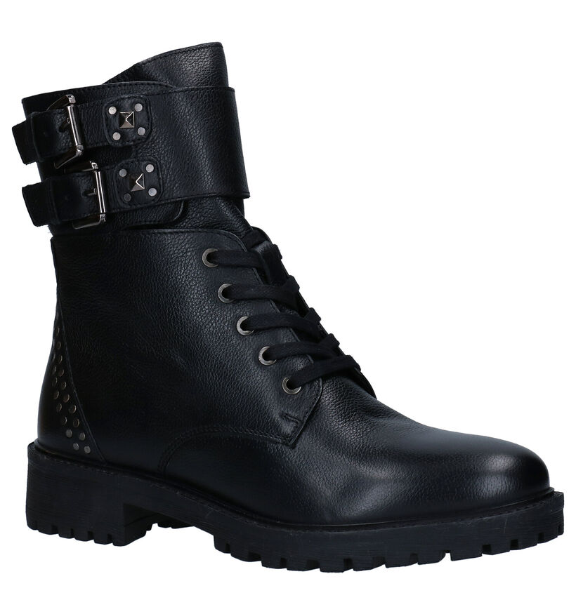 Geox Hoara Zwarte Boots in leer (278870)