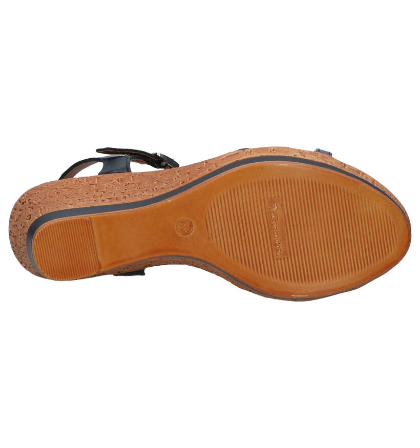 Tamaris Cognac Sandalen in leer (270144)