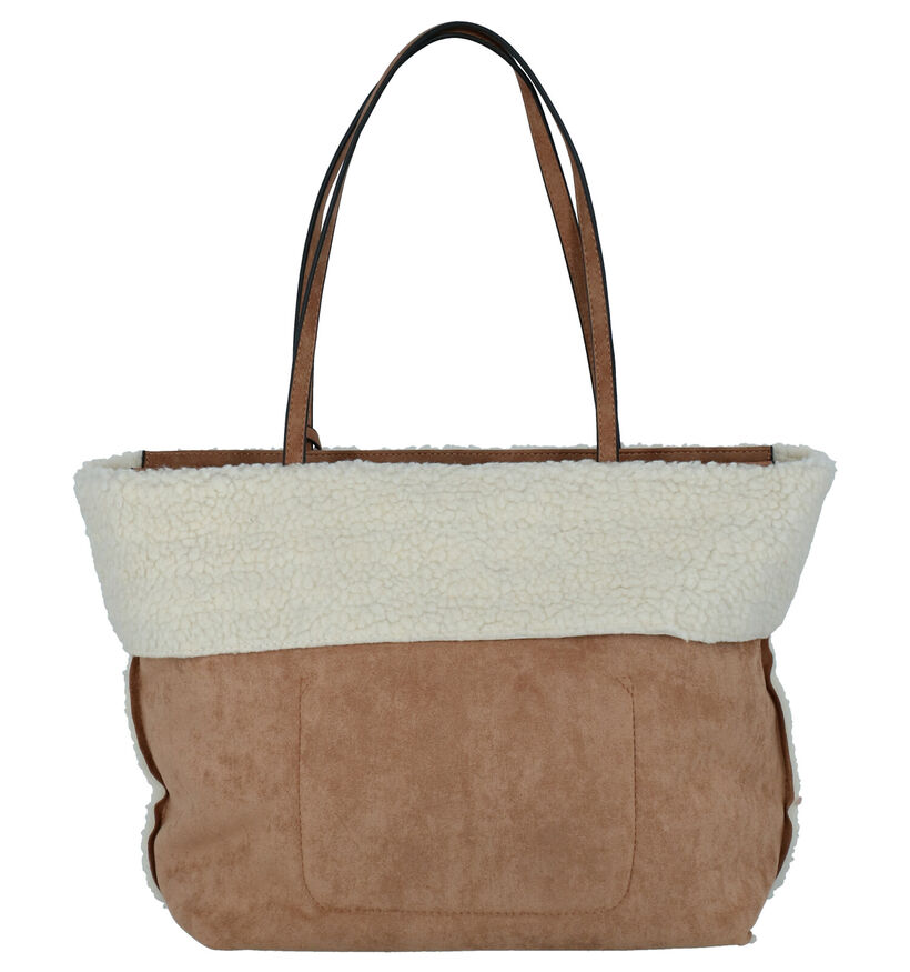 Emily & Noah Kaki Shopper in faux fur (260879)