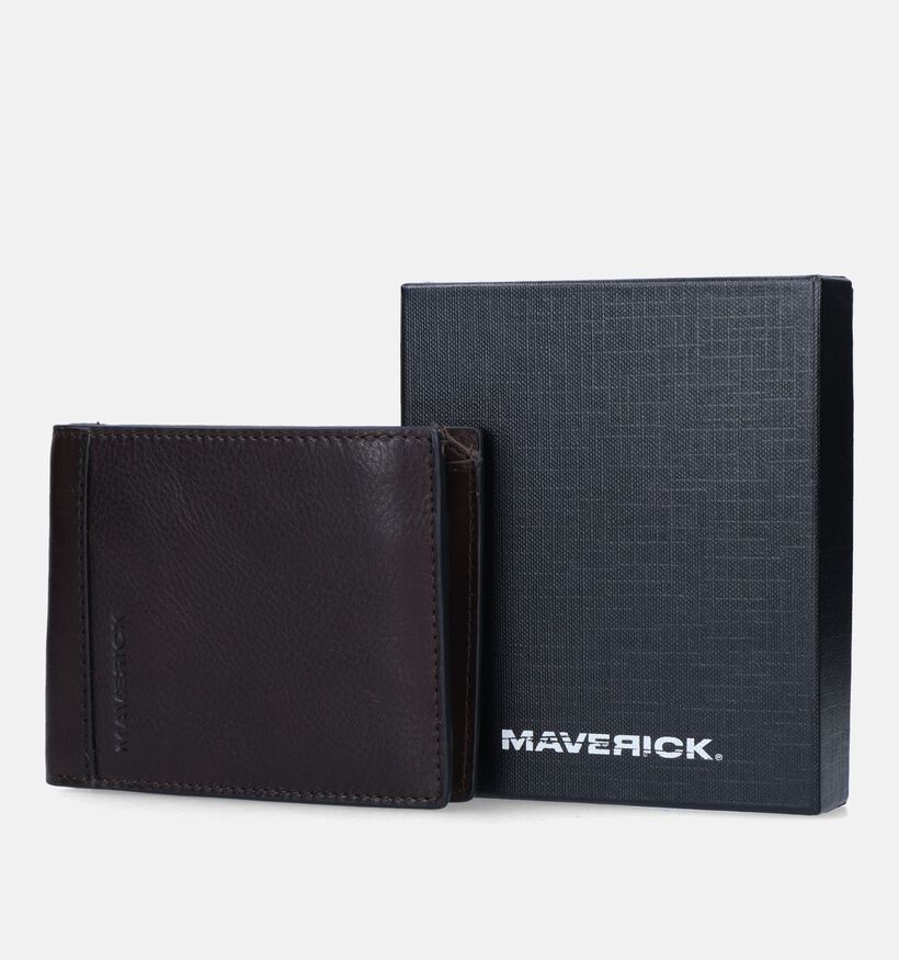 Maverick Portefeuille en Brun pour hommes (352506)
