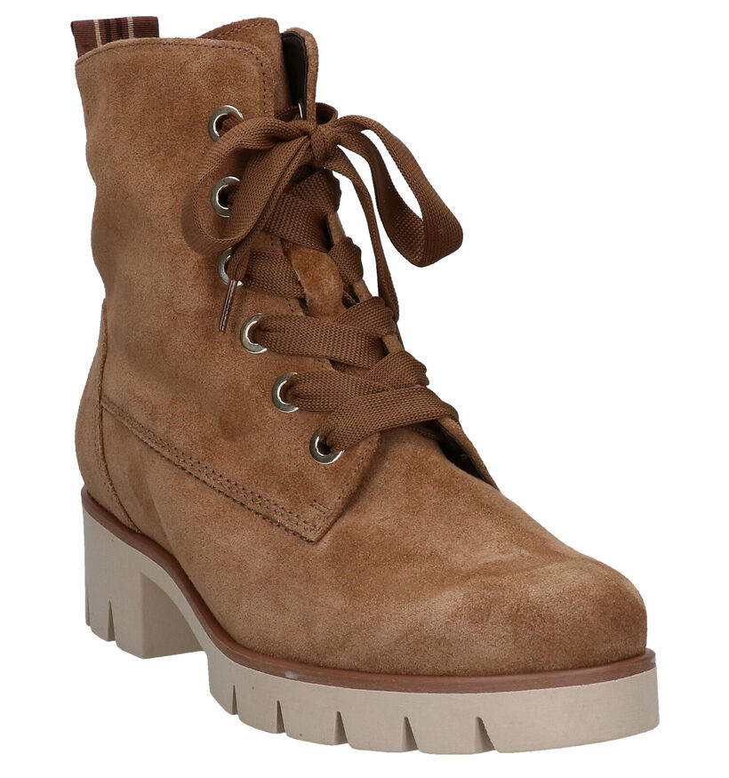 Gabor Best Fitting Cognac Bottines in daim (297224)