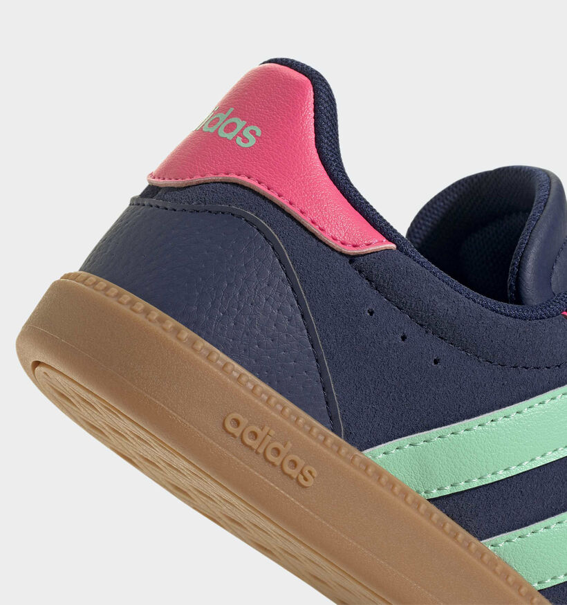 adidas Breaknet Sleek Donkerblauwe/Multi Sneakers voor meisjes (375466)