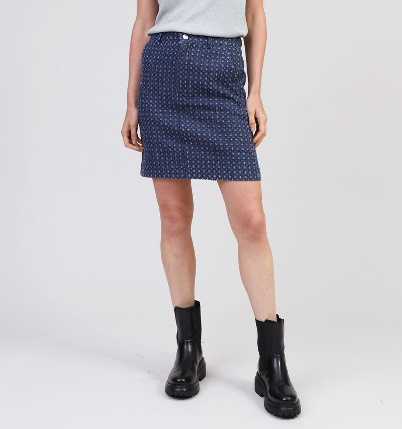Vila Silver Blauwe Korte jeansrok voor dames (348767)