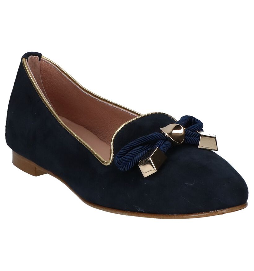 Love Loafers en Bleu foncé en daim (220192)