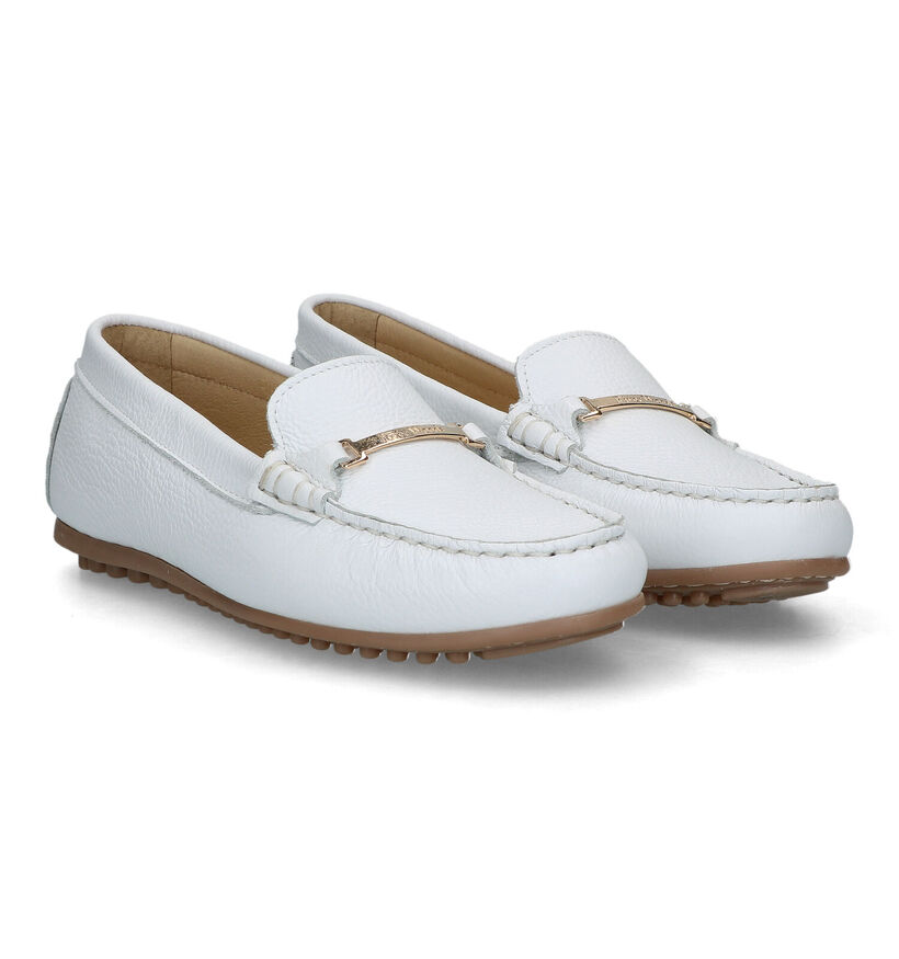 River Woods Lucette Mocassins en Blanc en cuir (325836)