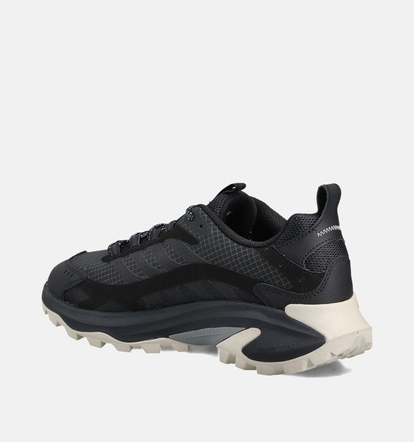 Merrell Moab Speed Zwarte Lage Wandelschoenen voor heren (363650) - geschikt voor steunzolen