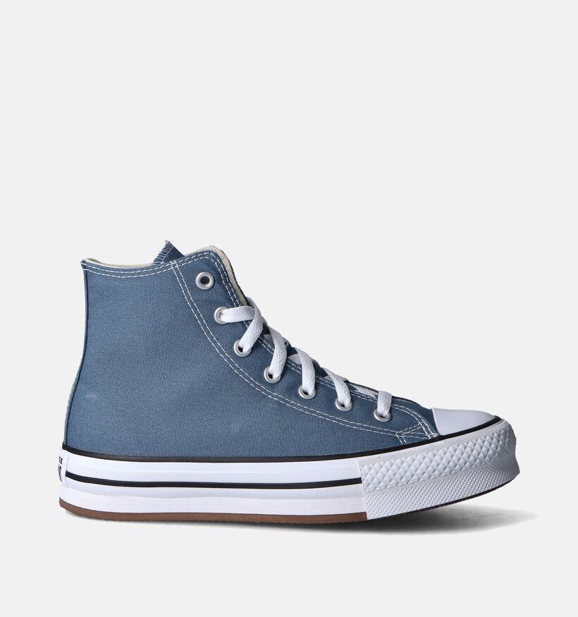 Converse CT All Star Eva Lift Baskets en Bleu pour filles (350929) - pour semelles orthopédiques