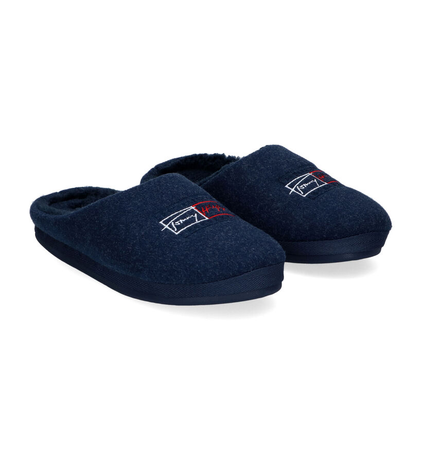 Tommy Hilfiger Blauwe Pantoffels voor heren (296315)