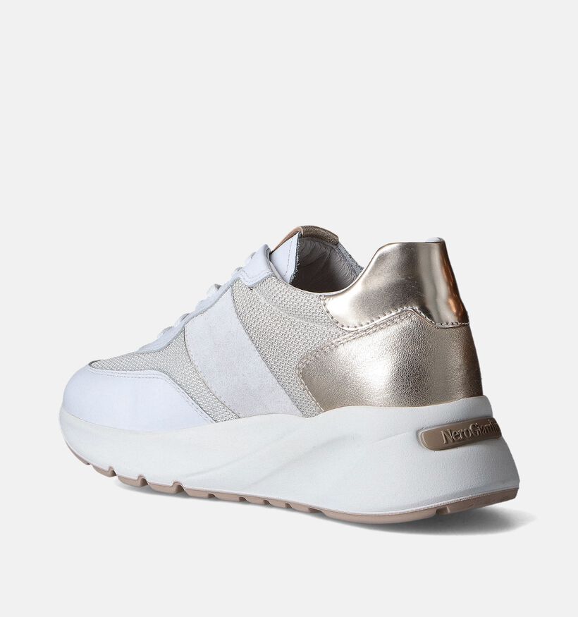 NeroGiardini Witte Sneakers voor dames (351944) - geschikt voor steunzolen