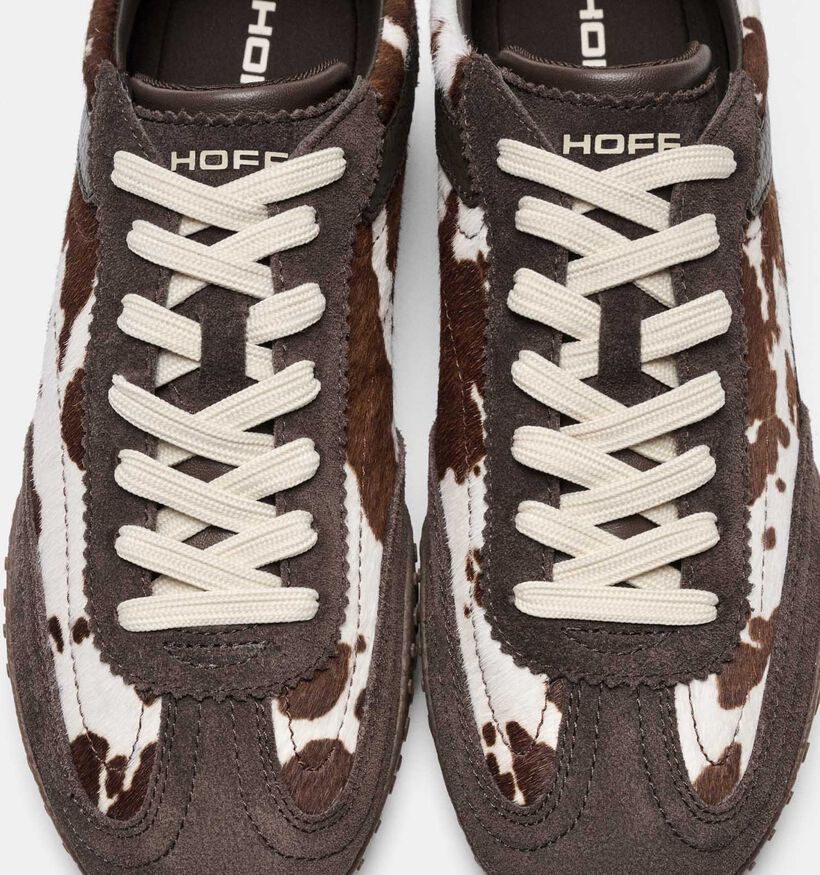 HOFF Bridge MK II Cow Print Bruine Sneakers voor dames (377090)