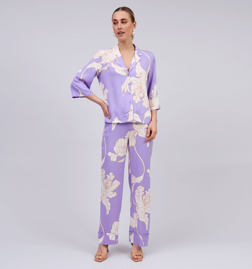 Vila Florenza Lila Geklede broek voor dames (353019)