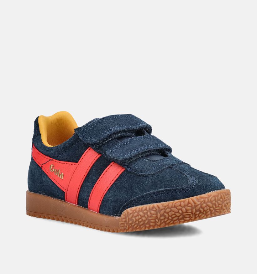 Gola Harrier Blauwe Schoenen voor jongens, meisjes (368600) - geschikt voor steunzolen