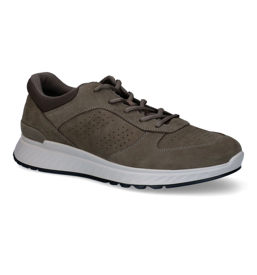 ECCO Exostride Chaussures à lacets en Taupe en cuir (306679)