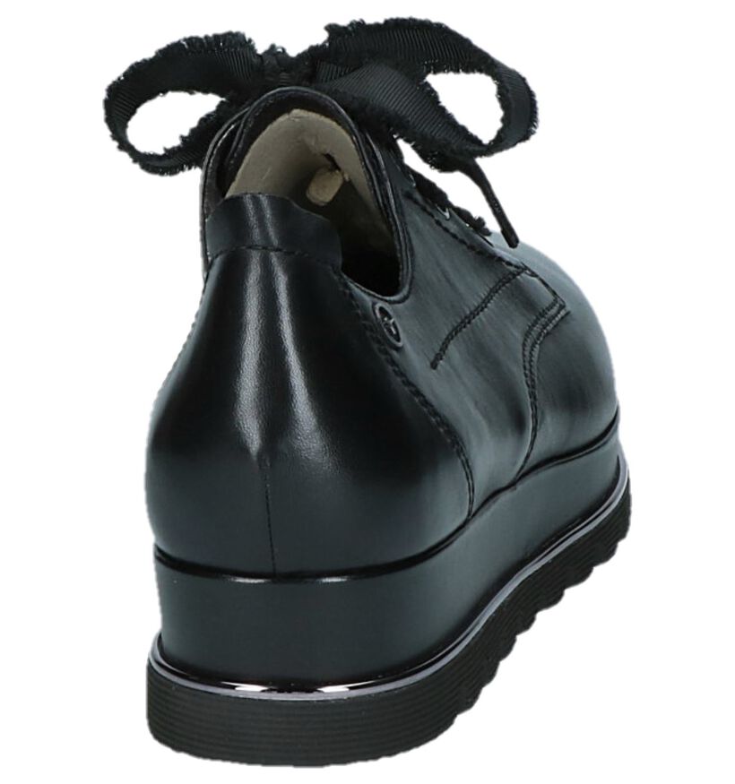 Tamaris Chaussures à lacets en Noir en cuir (222166)