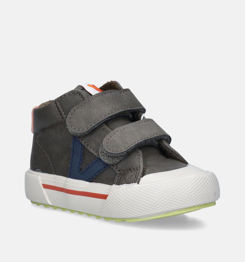 Victoria Kaki Hoge schoenen voor jongens (347119)